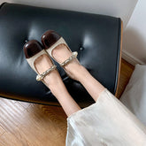 Women's Jane Closed Toe Chunky Color Matching Sandals